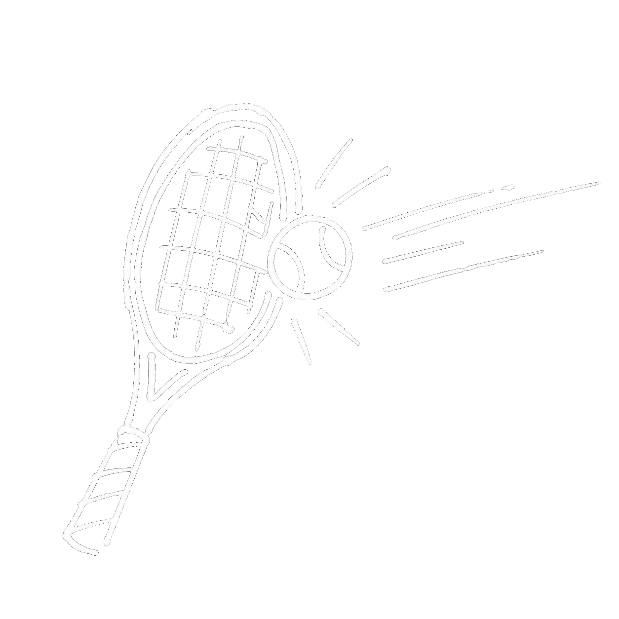tennis racket sketch